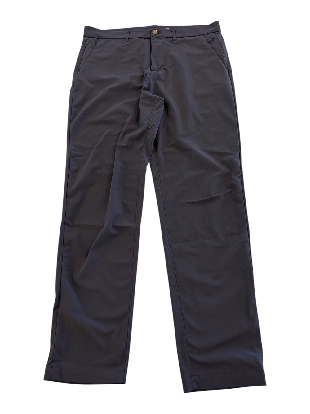 Zyia Men's Charcoal Straight-Leg Chinos Slacks